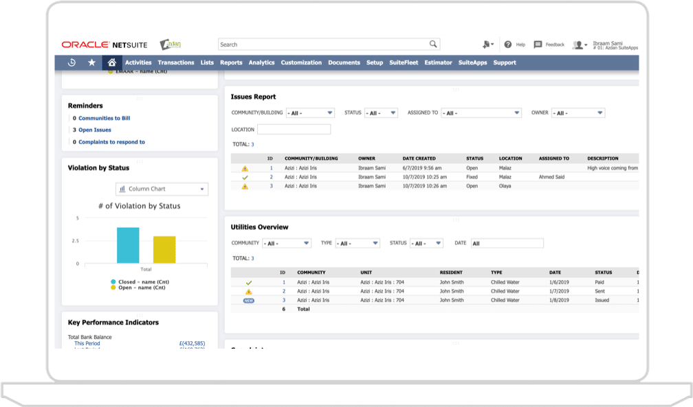 NetSuite property community management
