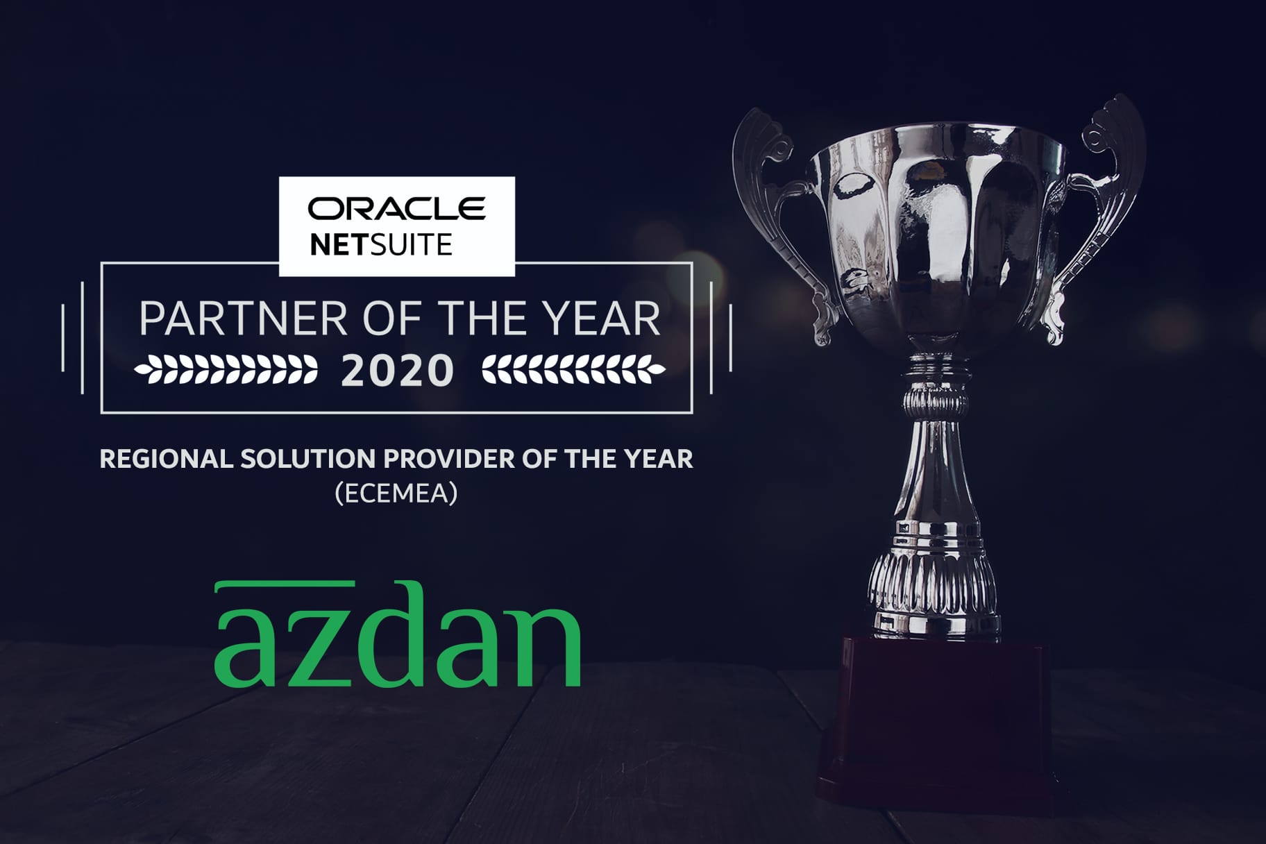 Oracle NetSuite Partners of the year 2020 - Azdan