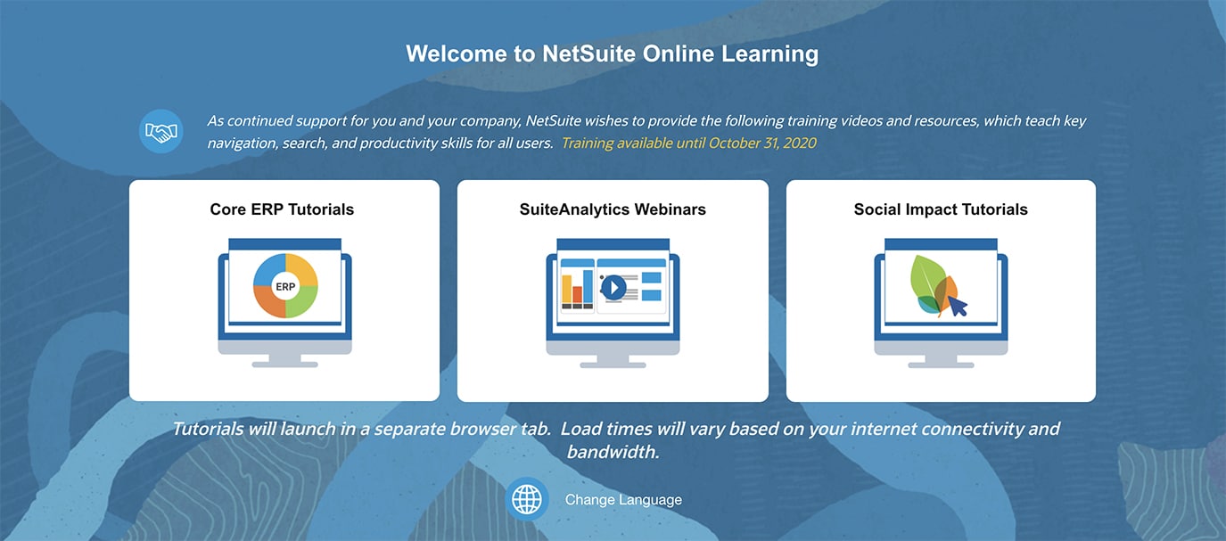 NetSuite training