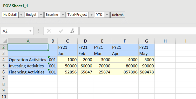 Oracle EPM Smart View Modes 6