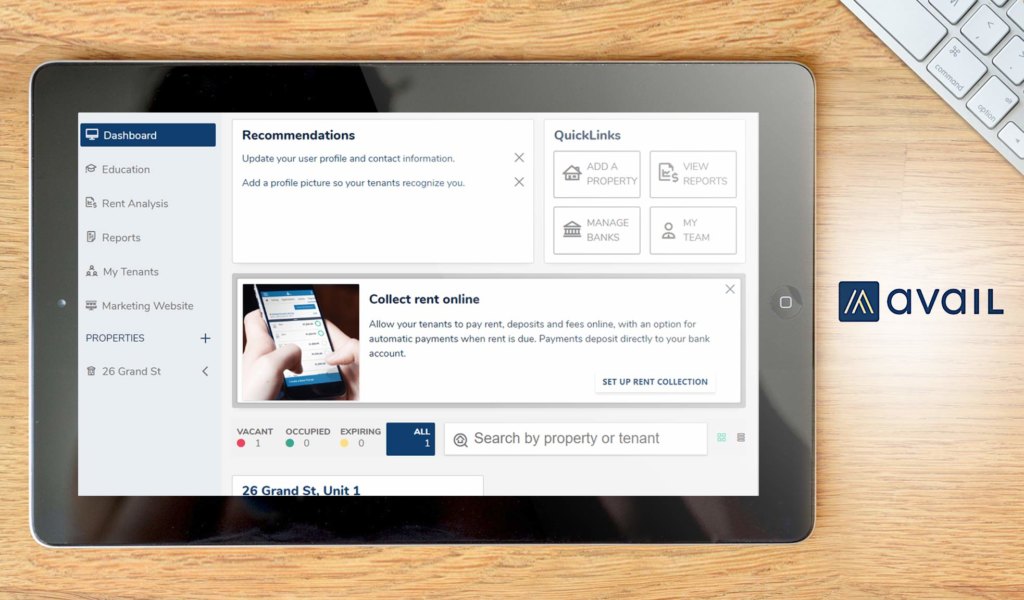 Avail Property Management Software system