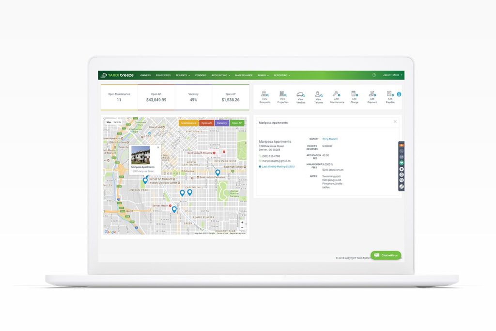 yardibreeze property management system